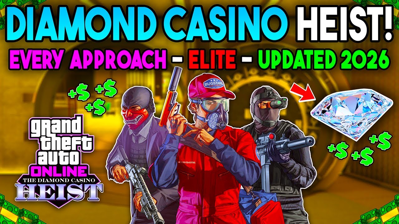 *UPDATED* GTA Online EVERY Approach Diamond Casino Heist Guide! (Diamonds as Target)