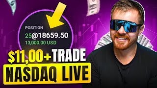 $11,400 Trade LIVE at Nasdaq Open!