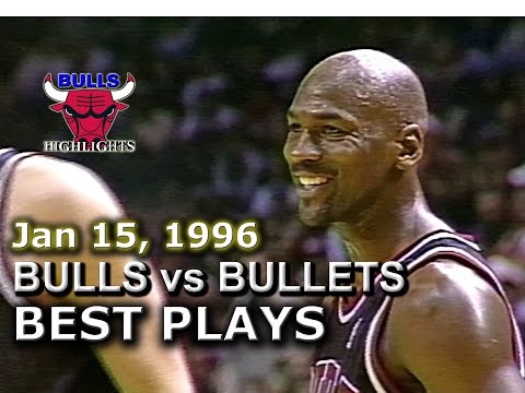 Jan 15 1996 Bulls vs Bullets highlights