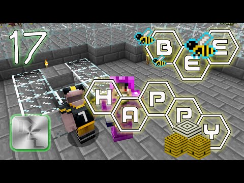Minecraft Mod Pack Bee Happy - Episode 17 -  Quantum and Skystone Bee