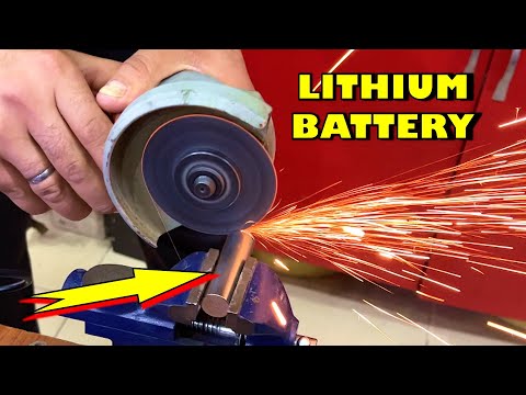 Cutting Out a Lithium-ion Battery to see What's inside