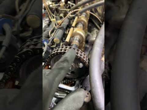 Changing the timing chain without removing the car is easy peasy 😁 #shorts