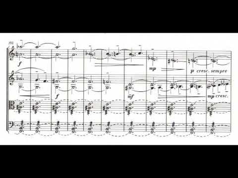 Alfred Schnittke - String Quartet No. 3 (1983) [Score-Video]