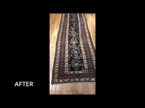 ANTIQUE KURDISH RUG RUNNER REPAIR NYC