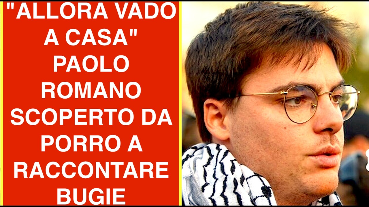 "ALLORA VADO A CASA" PAOLO ROMANO SCOPERTO DA PORRO A RACCONTARE BUGIE