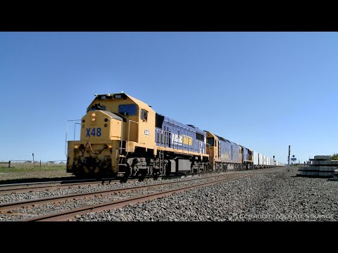 X48 Leads 7902V Pacific National Mildura Container Train (8/9/2021) - PoathTV Australian Railways