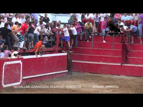 NOVALLAS (ZARAGOZA) RESUMEN A CAMARA LENTA (DOMINGO 30 JUNIO 2013) ARRIAZU