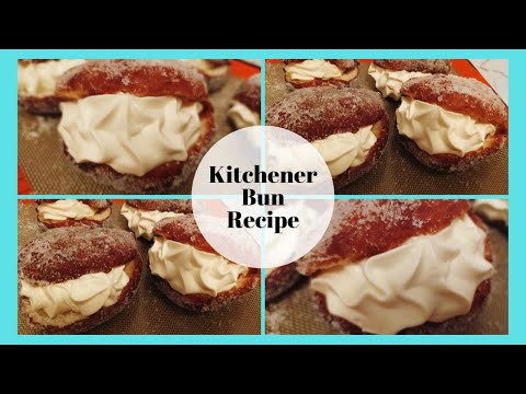 Kitchener Bun Recipe | Cross between a Donut & Berliner Bun