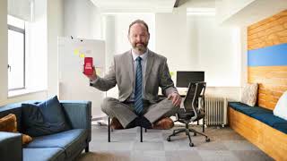 Ooma the floating office man