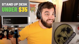 DIY Stand Up Desk for Online Teaching ($35)