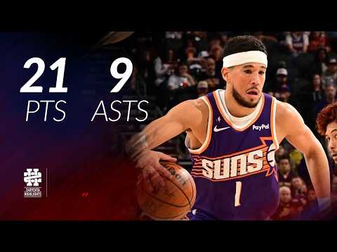 Devin Booker 21 pts 9 asts vs Sixers 25/26 season