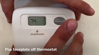 How to replace the batteries in your Emerson thermostat