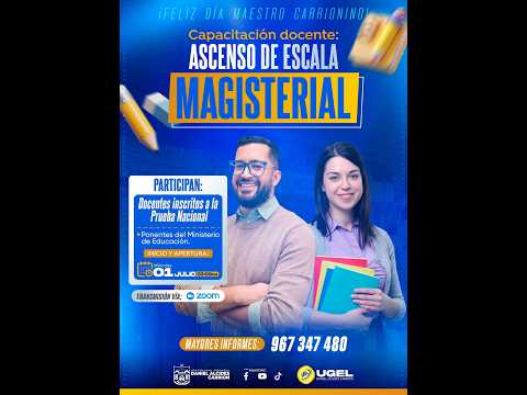 Capacitación Docente Ascenso de Escala Magisterial - UGEL Daniel Alcides Carrión (1-07-2026)