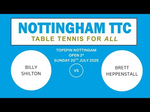 Open 2* 20-7-25 – Billy Shilton v Brett Heppenstall