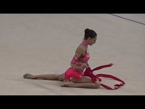 Elif Zeynep CELEP (AZE) ribbon - 2015 Stuttgart worlds Qualifs