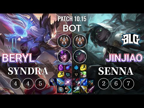 DWG BeryL Syndra vs BLG Jinjiao Senna Bot - KR Patch 10.15