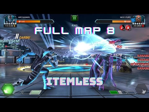 MCOC MAP 8 PATH 1-1-8 (Harita 8 Yol 1-1-8 ) NİCK-ARCHANGEL-CORVUS