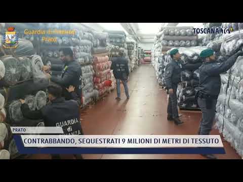 2022-03-21 PRATO - CONTRABBANDO, SEQUESTRATI 9 MILIONI DI METRI DI TESSUTO