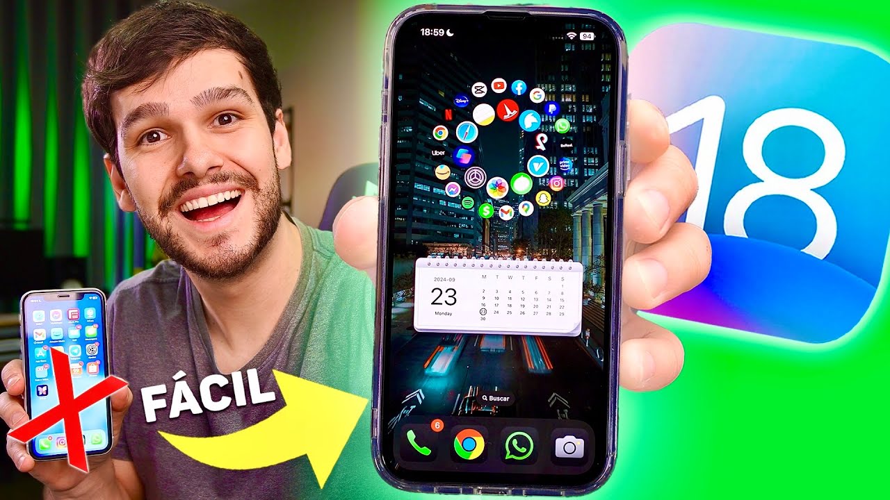 COMO PERSONALIZAR SEU IPHONE no IOS 18