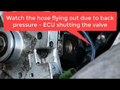 Volvo D5 Bosch CP3 High Pressure Pump Fuel Control Valve SCV Operation Check