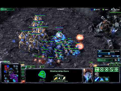 Protoss Deathball Harass Heart of the Swarm :p
