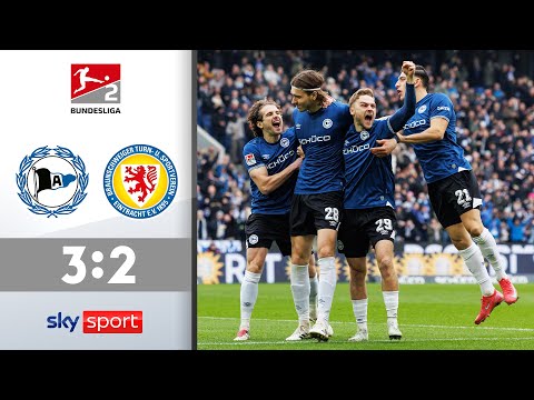 Nach Schlagabtausch: 1. Sieg seit November | Arminia Bielefeld-Eintracht Braunschweig | 2.Bundesliga