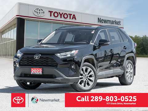 2022 Toyota RAV4 in Black for sale at Newmarket Toyota in Newmarket, ON