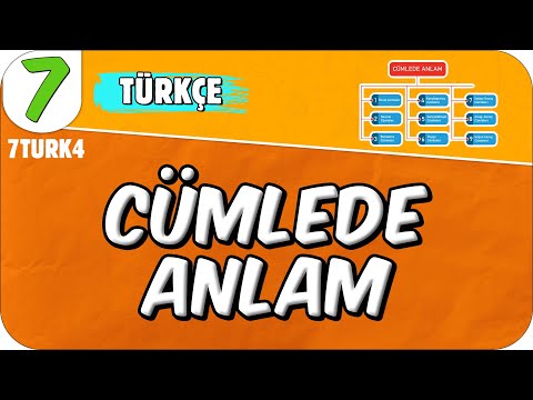 Cümlede Anlam 📙 7. Sınıf Türkçe #2025
