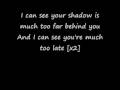 Shadows by Getaway Plan lyrics 