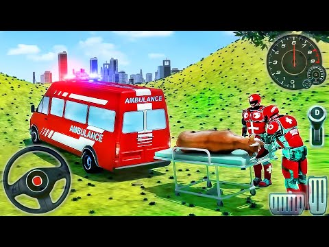 Ambulance Driving Emergency Simulator - Doctor Robot Rescue Animals - Android GamePlay