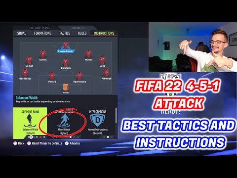 FIFA 22 - THE MOST OVERPOWERED FORMATION 4-5-1 TUTORIAL BEST TACTICS & INSTRUCTIONS HOW TO PLAY 451