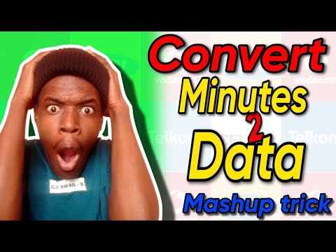 How to convert Minutes to Data | Mtn Mashup trick #mtn #datatrick