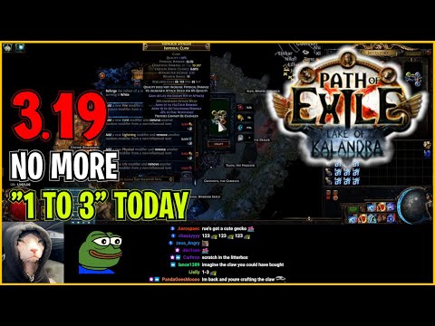 ⚡ POE 3.19 ⚡ Ruetoo - No more "1 to 3" today