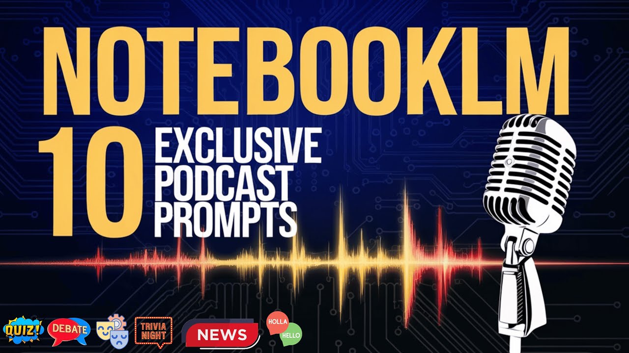 10 UNIQUE ways to customize your NotebookLM Podcasts!