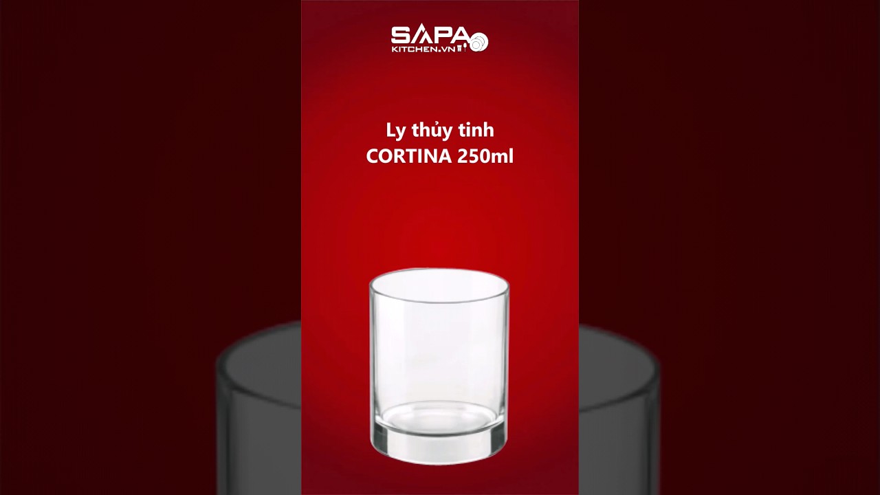 Ly thủy tinh Cortina 25cl