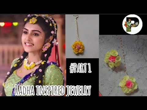 Radha inspired jewellery|| #part 1 || Easy way || Pranathi's creativity ||