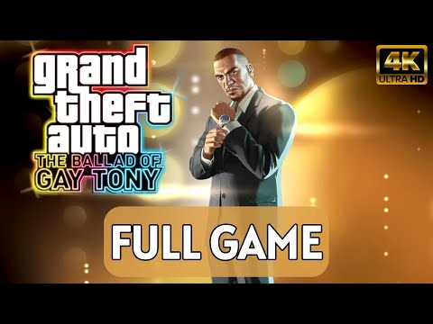 GTA 4 The Ballad of Gay Tony Gameplay Walkthrough Full Game (No Commentary) 4K 60FPS