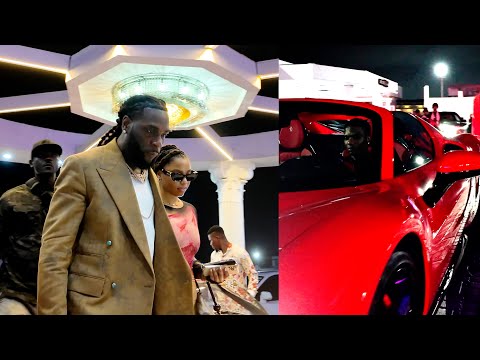 Wizkid, Burna Boy & Chloe Bailey Live At The Secrets Palace As They Pull Up With Their New Ferrari