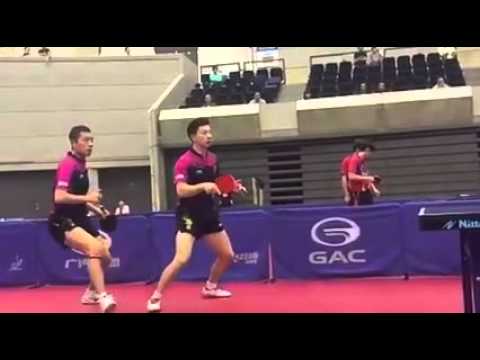 Japan Open 2015: MA Long/XU Xin - Slow Motion