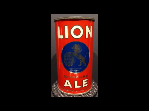 Lion Sparkling Ale Vintage IRTP Flat Top Beer Can