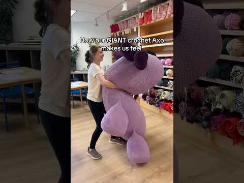 MEET OUR GIANT CROCHET PURPLE AXO #crochetcommunity #crochet #crochetpatterns