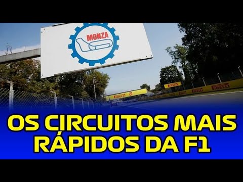 TOP 5 - CIRCUITOS MAIS RÁPIDOS DA F1