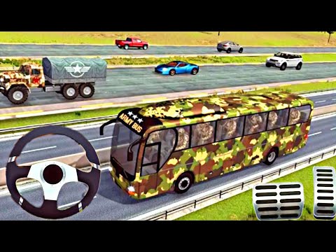 Offroad US Army Bus Driving Game - Impossible Missions Android Gameplay