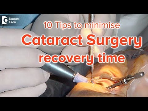 10 Tips to minimise recovery time from cataract surgery - Dr. Sriram Ramalingam