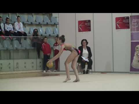 Sorana Gavrilas LPS Bihorul Oradea Junior Ball AA Romanian Rhythmic Gymnastics National Championship