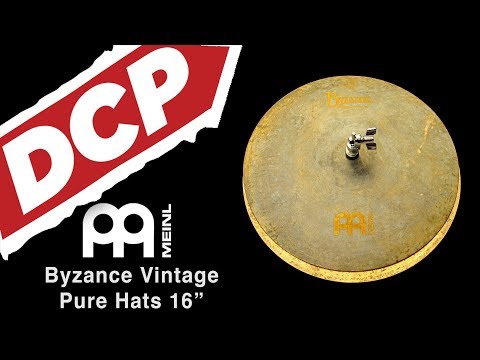 Meinl Byzance Vintage Pure Hi Hat Cymbals 16" 1054/1344 grams - B16VPH