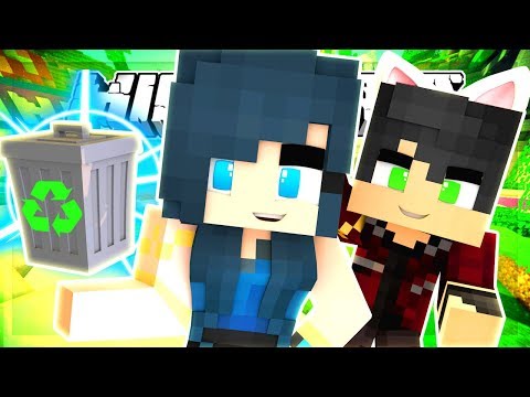 ItsFunneh - BUILDING WITH TRASH! MINECRAFT BUILD BATTLE CHALLENGE!!