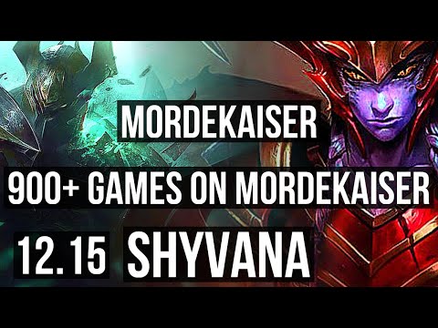 MORDEKAISER vs SHYVANA (TOP) | 900+ games, Legendary | EUW Diamond | 12.15