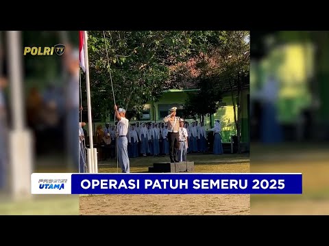 SATLANTAS POLRES MADIUN SOSIALISASI OPS PATUH SEMERU 2025 DI SEKOLAH