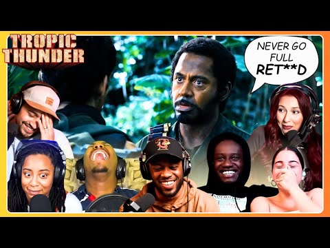 HYSTERICAL NEVER GO FULL RET**D Reactions 🤣 TROPIC THUNDER (2008) Movie Reaction Compilation Mashup